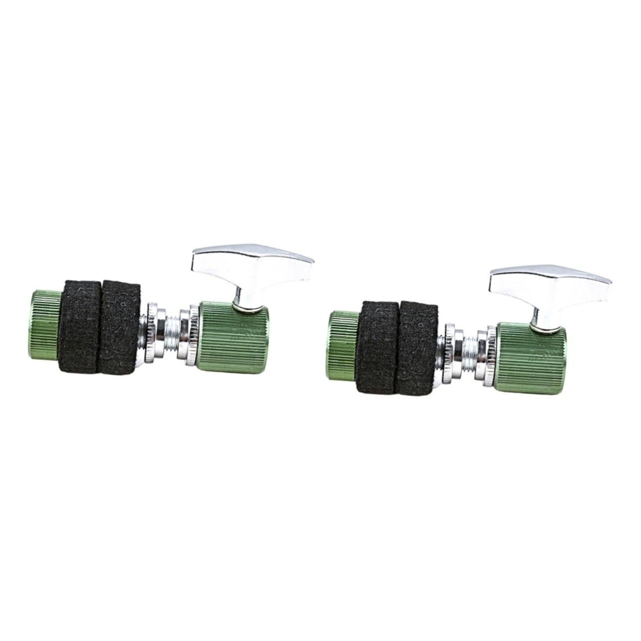 FAVOMOTO 2pcs Metal Hi Hat Clutch Jazz Drum Part Quick Release Hi Hat Stand Green Accessory