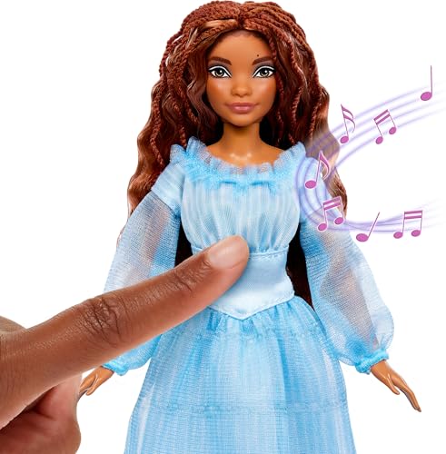 Muñeca Ariel Canta y Descubre con Vestido Azul miniatura 2