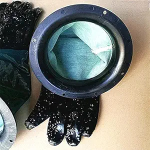 CALANDIS Heavy Duty Rubber Sand Blasting Gloves Sandblast Cabinet Parts Safety Gloves gloves