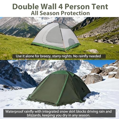 Carpa para Camping GEERTOP 4 Personas 4 Estaciones miniatura 4