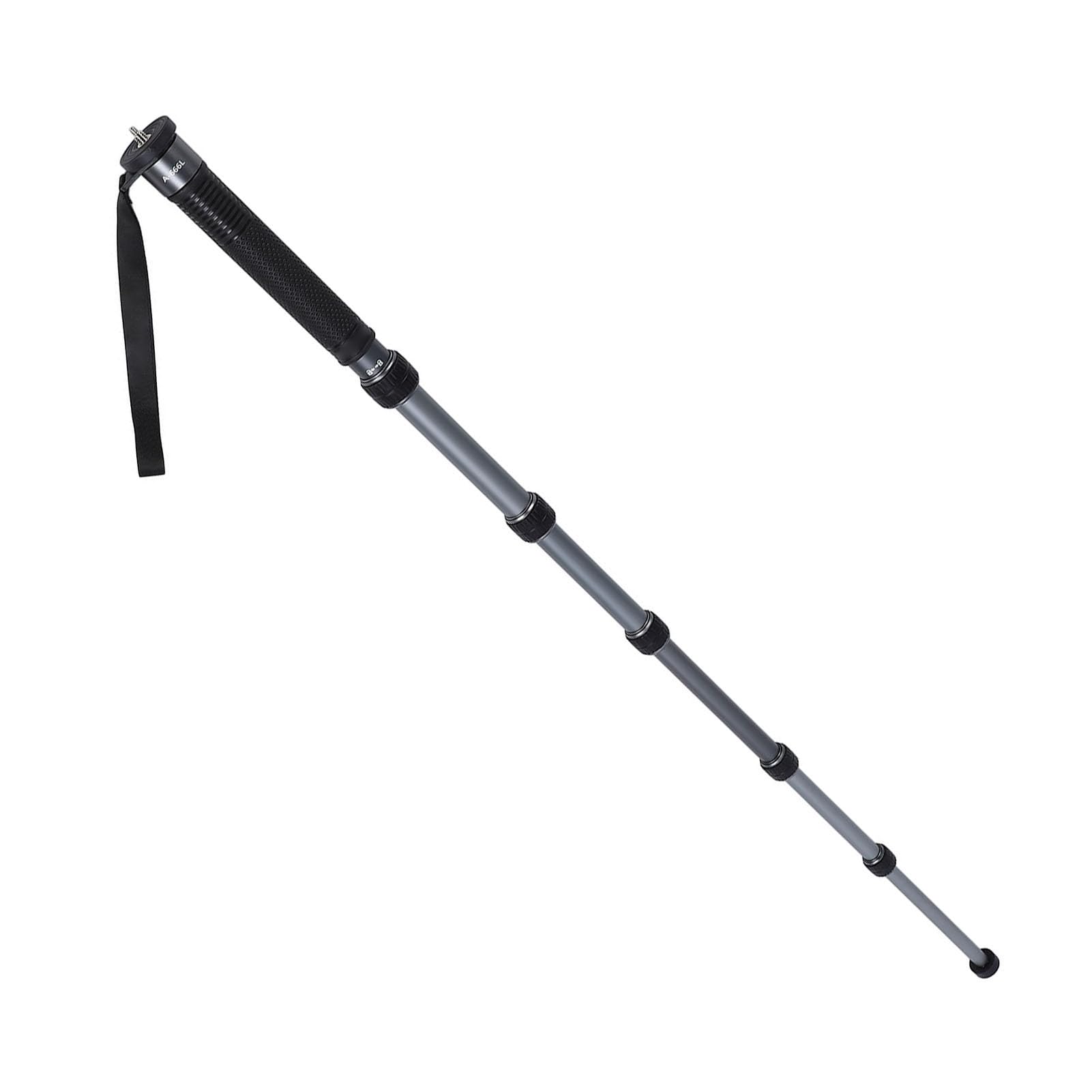 Monopode pour Appareil Photo, Portable, Léger, Extensible, Poignée pour Bâton de Randonnée, 6 Sections, jusqu'à 68,5 Pouces, Vis 1/4 3/8 Pouces
