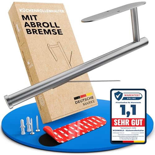 WOHNHELD Premium Küchenrollenhalter ohne Bohren - Zum...