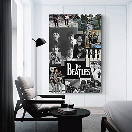 Poster décoratif sur toile du groupe Beatles – Impression sur toile – Décoration murale moderne pour chambre à coucher… - Les Beatles, Paul McCartney, John Lennon, RIngo Starr, George Harrison Poster décoratif sur toile du groupe Beatles - Impression sur toile - Décoration murale moderne pour chambre à coucher… – Image 4
