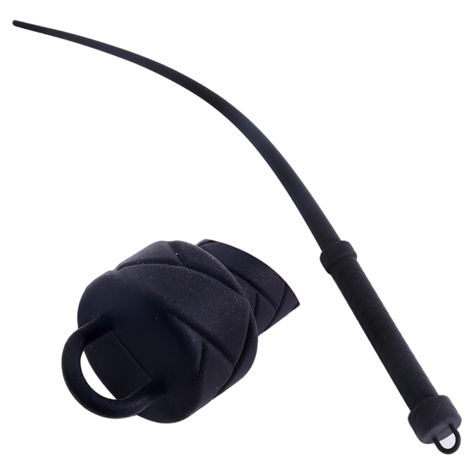 Látigo para Caballos de Silicona 24 Pulgadas Fusta Montar Entrenamiento Mango Antideslizante