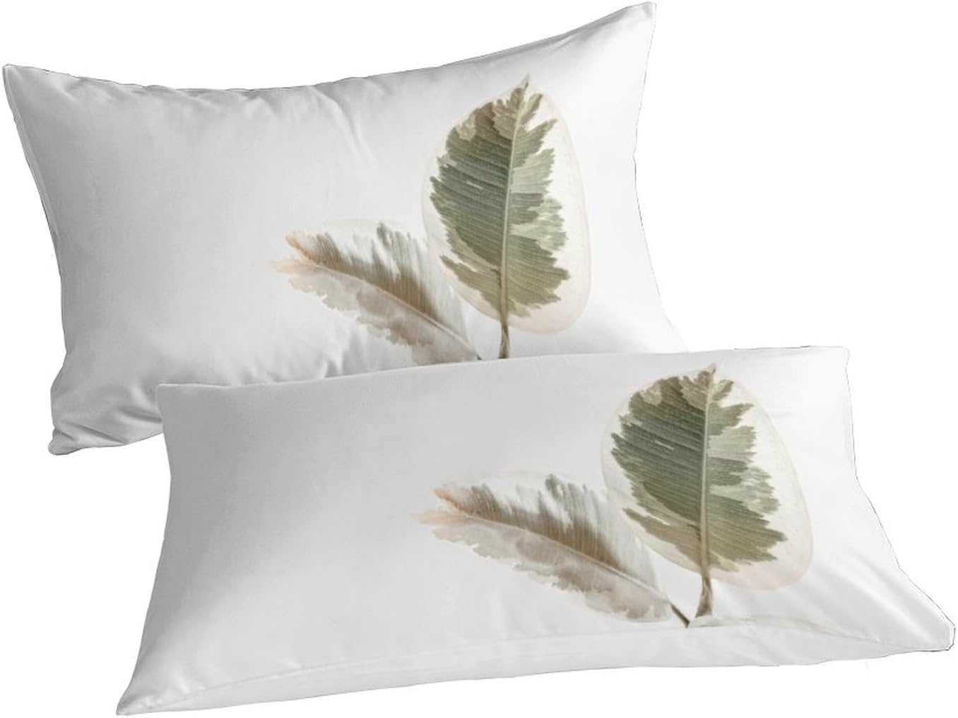 Zestaw pościeli na kołdrę w rozmiarze king size, gałązka drzewa, miękka mikrofibra, nadruk 3D, malowane rośliny, poszewka na kołdrę 230 x 220 cm, z zamkiem błyskawicznym, z 2 poszewkami na poduszki