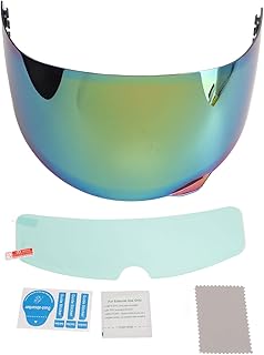 Viseira De Capacete Para AGV 190° Visão Horizontal Grossa Protetor De Vento Para Motocicleta Viseira De Capacete Viseira De Rosto Inteiro Substituição Para AGV VISor K5 S K3 SV(Colorida)