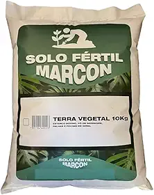 Terra Vegetal 10kg Orgânica Para Plantas Jardins Horta E Vasos