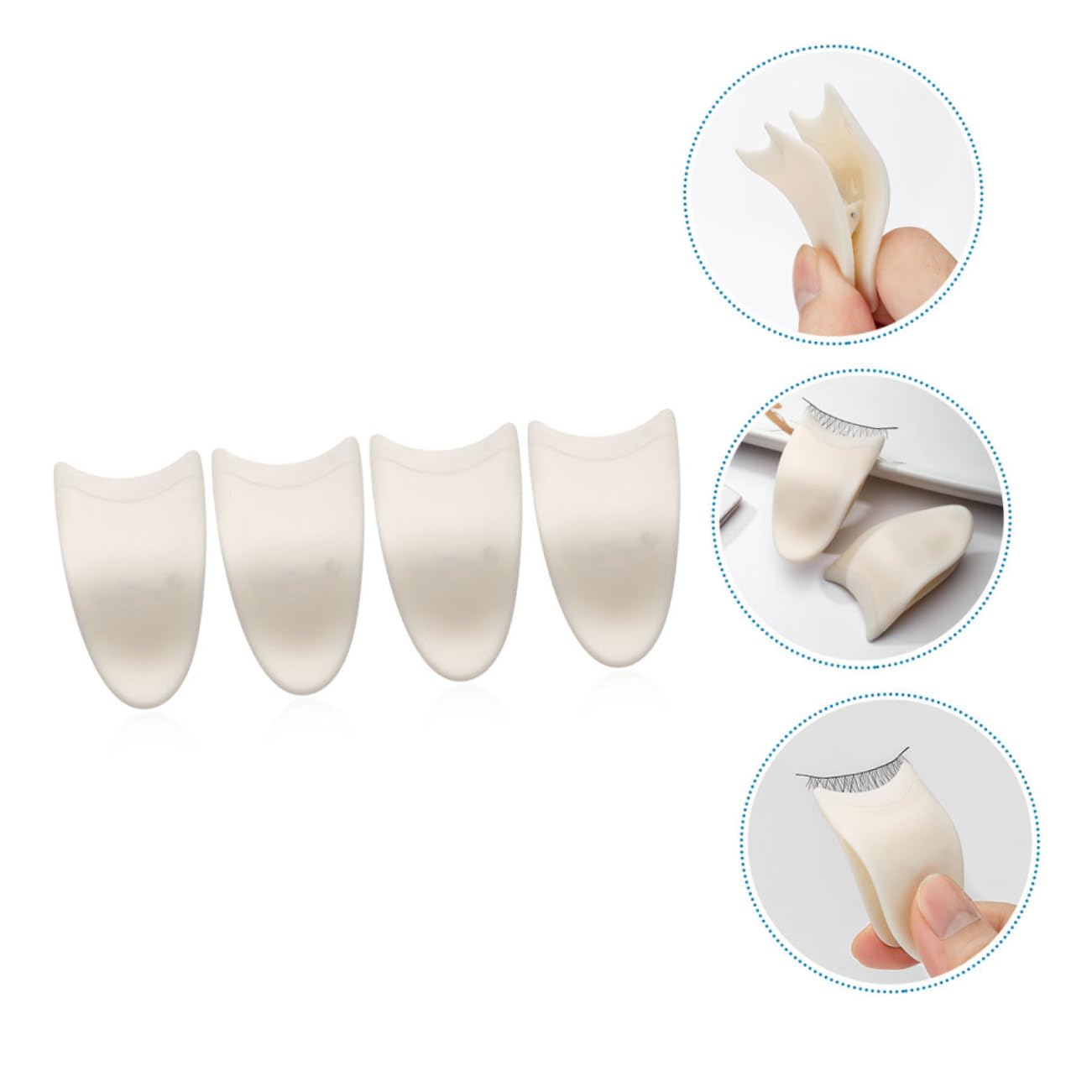 minkissy 20pezzi Pinzette Per Extension Ciglia Strumento Pratico Per Applicare e Rimuovere Ciglia Finte Inossidabile Clip Leggera e Portatile Per Uso Quotidiano
