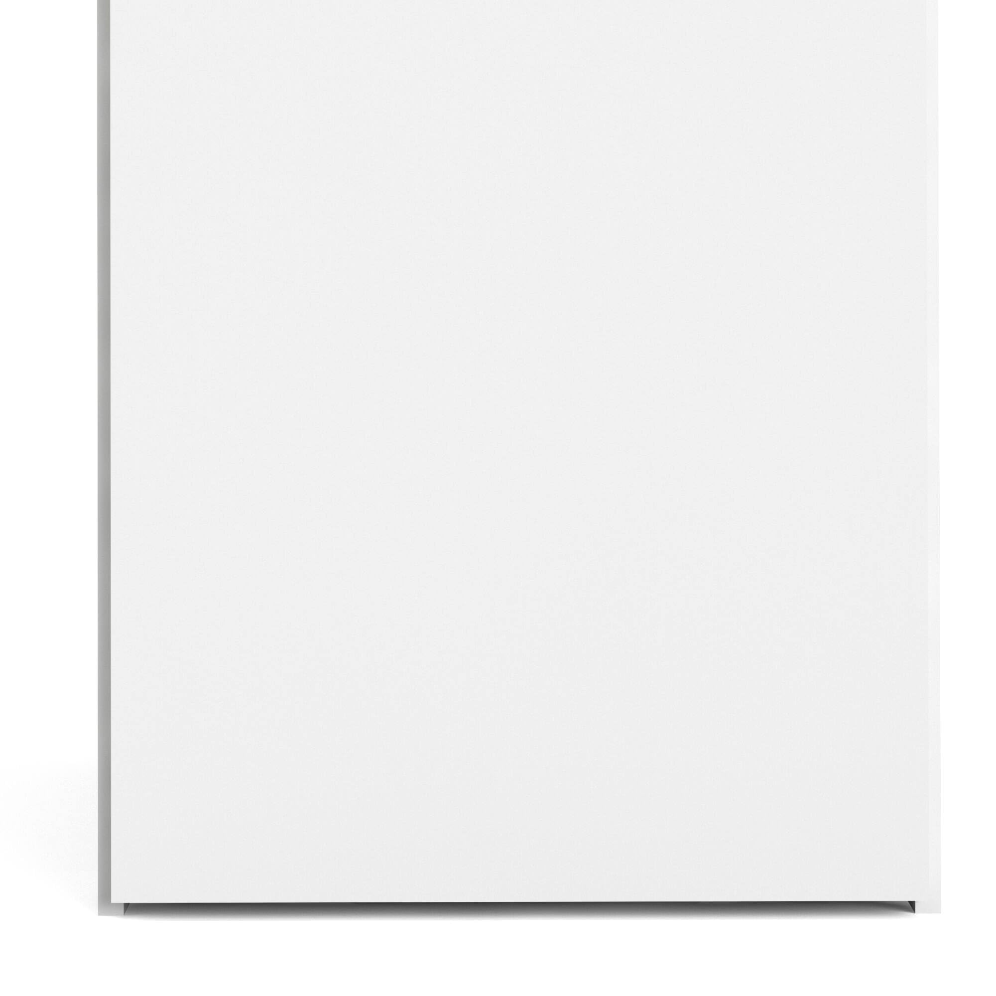 Dmora - Armadio multiuso 1 anta Odette, Mobile multifunzionale, Mobiletto scarpiera, Guardaroba porta scarpe, 39x41 h175 cm, Bianco