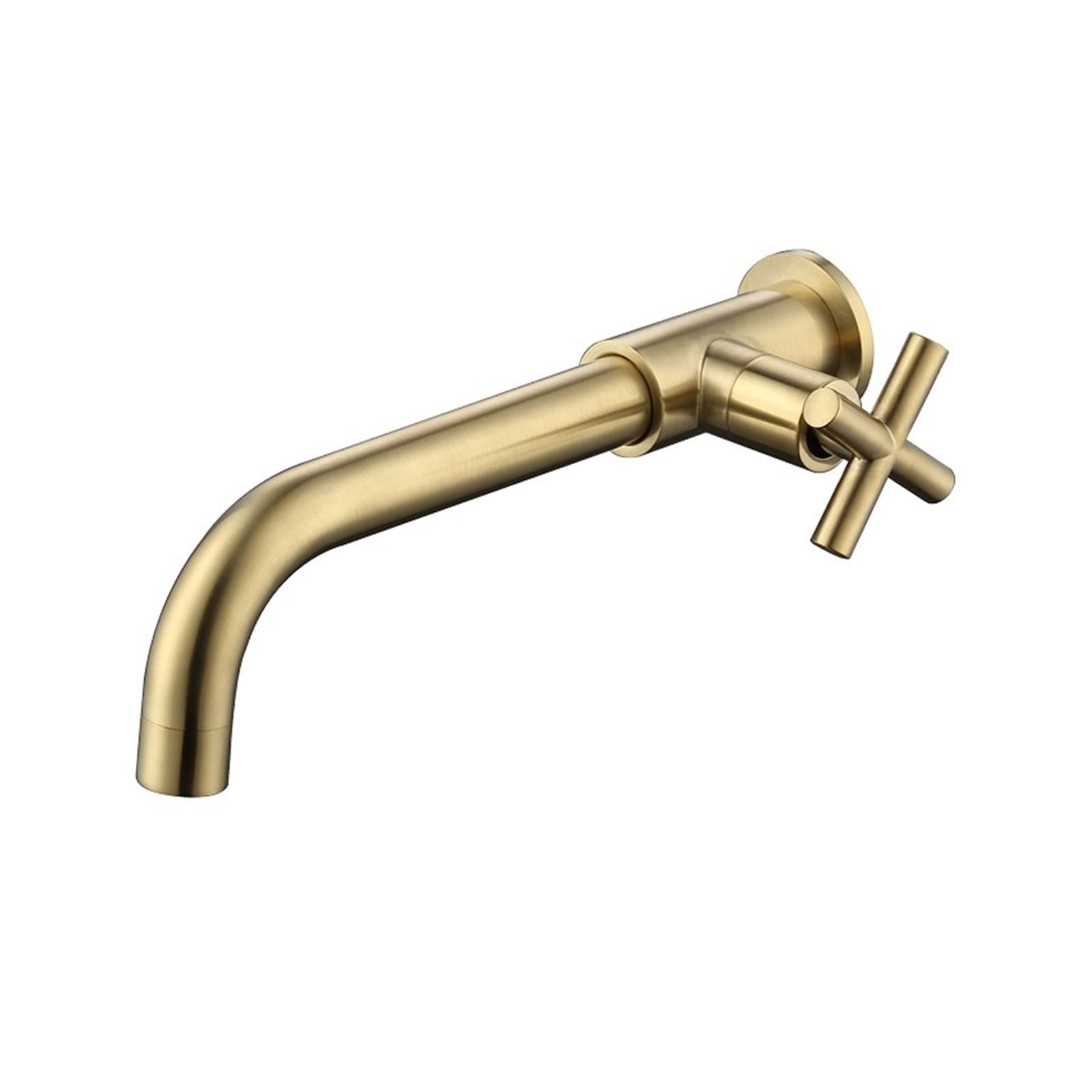 ZQFHSX Kitchen Sink Faucet, Wall Mount Touchless Single Cold Water Basin Faucet for Bathroom Outdoor Garden(3)