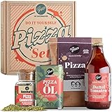 Gepp’s Feinkost DIY Pizza Geschenkset zu Weihnachten I Knusprige und leckere Pizza zum Selbermachen I Weihnachts-Geschenk mit Pizzateig nach neapolitanischer Art, Sugo aus Kirsch- & Datteltomaten uvm.