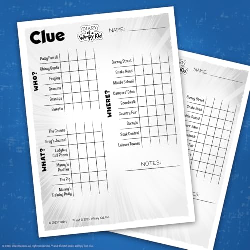 USAOPOLY CLUE: Diary of a Wimpy Kid | Solve the Mystery in This Officially-Licensed Collectible Clue Game Featuring Characters & Locations from the Popular Book Series Diary of a Wimpy Kid - image 6
