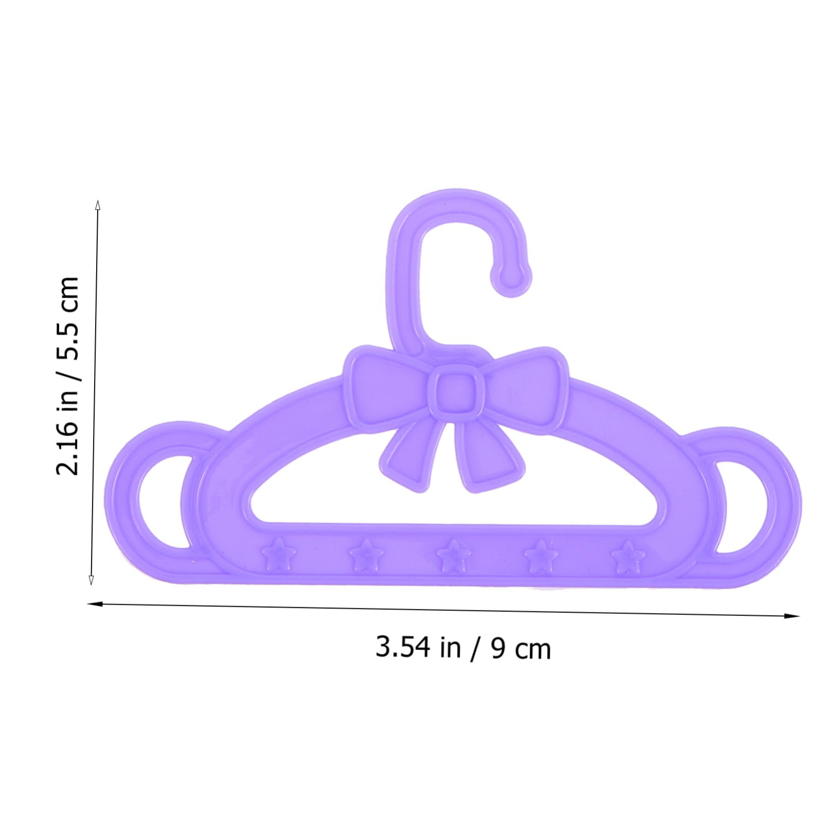 Percha para Ropa de Muñecas de 18 Pulgadas, 15 Piezas | Plástico, Juego Multicolor Rosa Verde Morado, Accesorio para Prendas de Muñecas