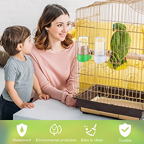 4 Pieces Automatic Bird Water Dispenser Bird Cage Waterer Feeder Bird Accessory Drinker Bottle for Hamster Parrot (Plain… - Image 7