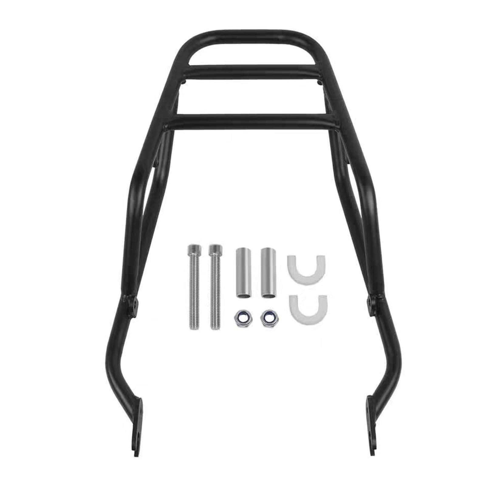 Porte-bagages arrière de moto en acier au carbone compatible avec Kawasaki W400 W650 W800 2011-2022, capacité de charge de 14,9 kg, support topcase pour porte-moto avec filet à bagages