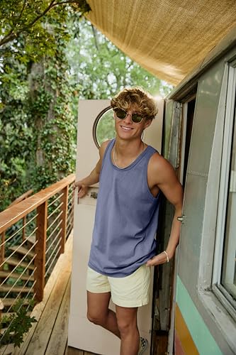 Image of Hanes Mens Originals Tri-Blend Tank Top, Lightweight Tanks for Men, Sleeveless Tank Shirt