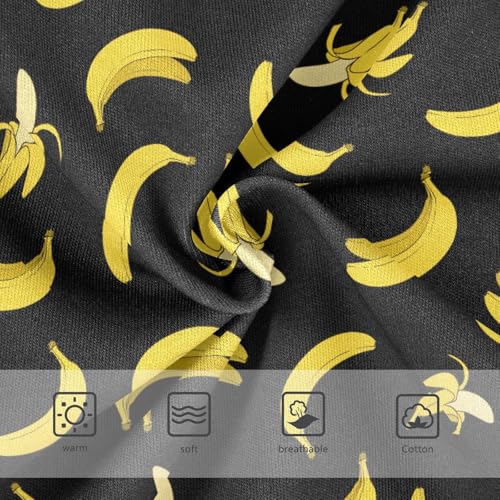 Girls' Underwear Banana Black Cotton Stretch Comfort Toddler Panties3