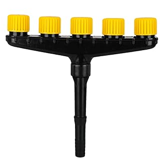 Gardening Watering System,QISUO Garden Sprinkler Adjustable Multi-Head Sprinkler Head Multi-s Lawn Sprinkler Irrigation System Outdoor Garden Patio Courtyard Water Sprayer Gardening Watering System