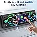 Single DIN Car Stereo with Touchscreen, Bluetooth Audio, Car Radio Receiver, Dual MP3/USB/SD/AUX Input, Fast Charging, Hands-Free Calling, Remote Control