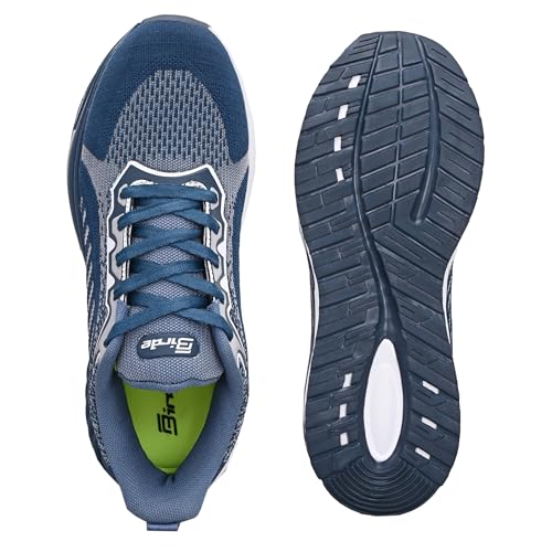 Image of Birde Men's Sports Shoes for Gym, Walking, & Running Lightweight Comfortable Sports Shoes | Colour - Grey EVA-TPR-TPU Jaquard Knit Sports Shoes