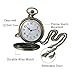 JewelryWe Retro Bronze Flower Openwork Cover Quartz Pocket Watch with 32.3 Inch Chain for Christmas