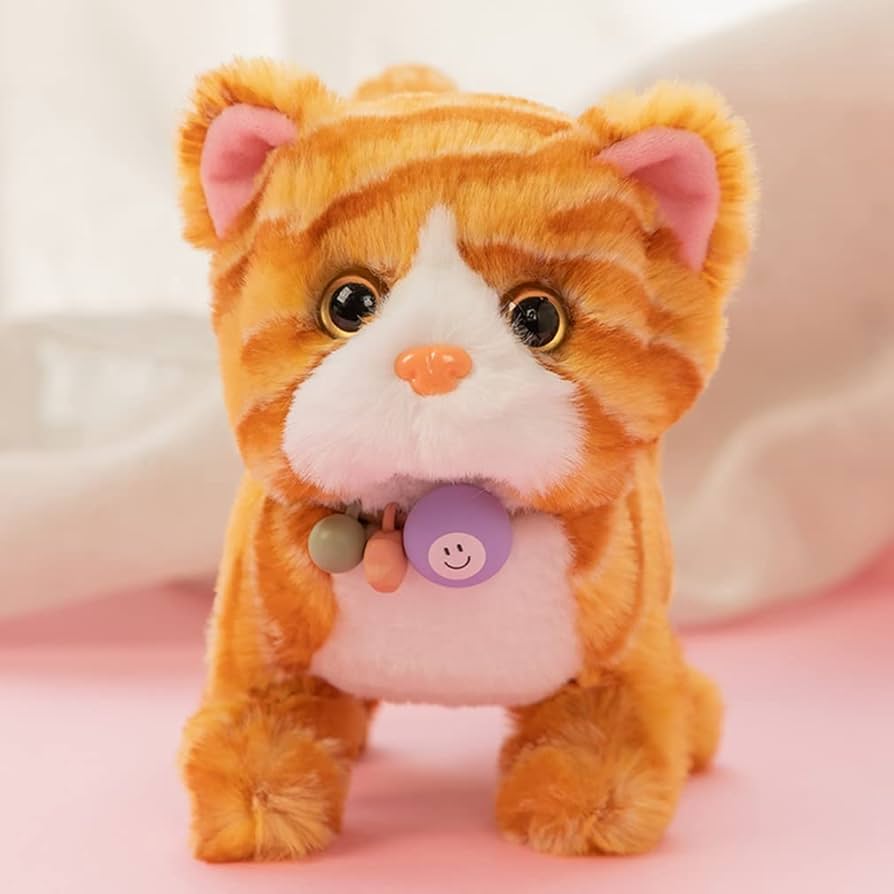 Amazon.co.jp: ぬいぐるみ 電動玩具 電子ペット 猫 動く リアル