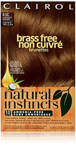 Natural Instincts Brass Free Brunettes - 6.5C Lightest Brown 1 Each