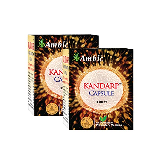 Ambic Kandarp Capsule Ayurvedic Capsule for Indian Men I Safed Musli