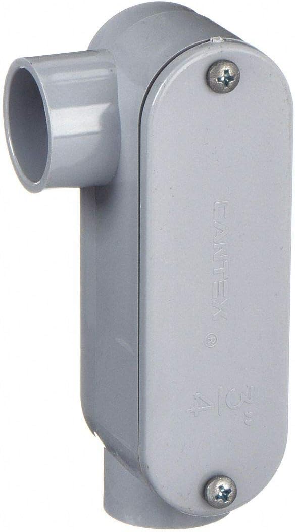 CANTEX Conduit Outlet Body, PVC, LR Conduit Fittings