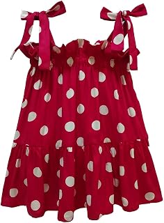 Hopscotch Polka Dot Tiered Casual Dress for Ages (6-9 Months) Price In India