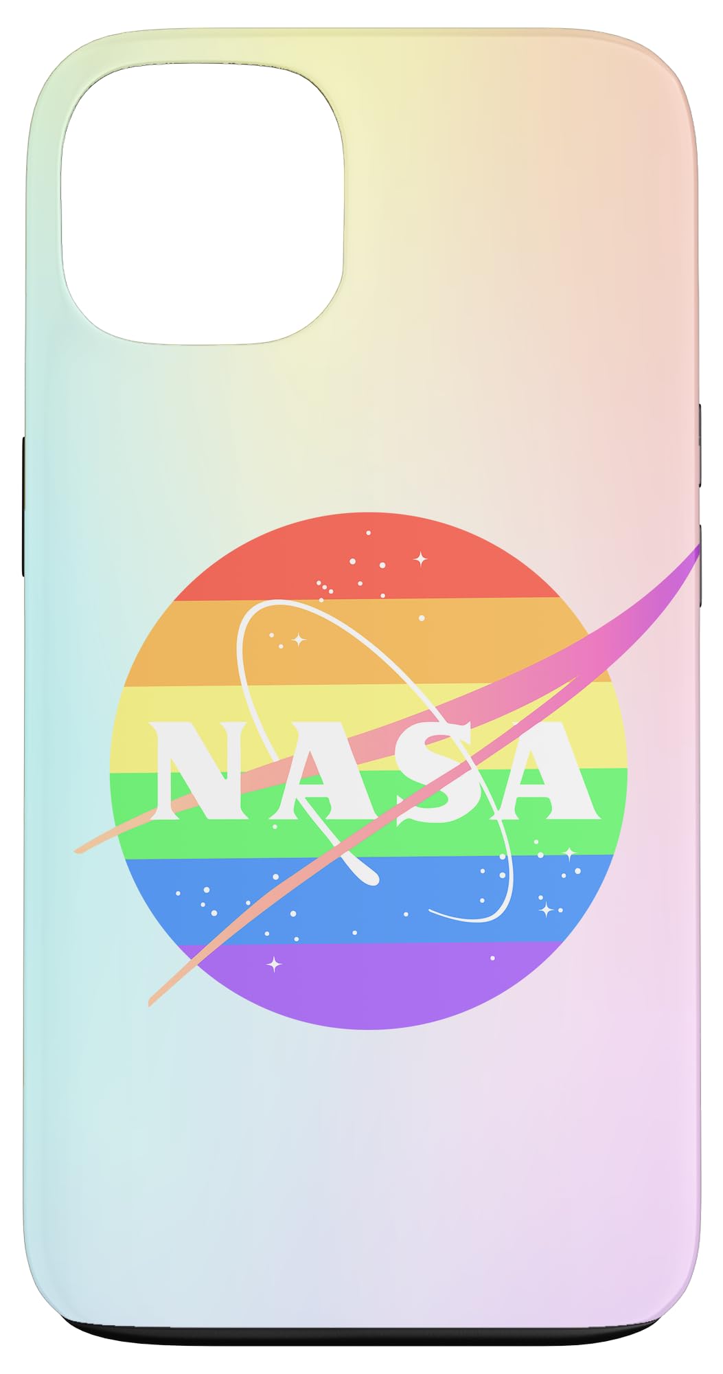 Pastel NASA Logo Meatball Light Colors LGBTQ Gay Pride NASA Case for iPhone 13