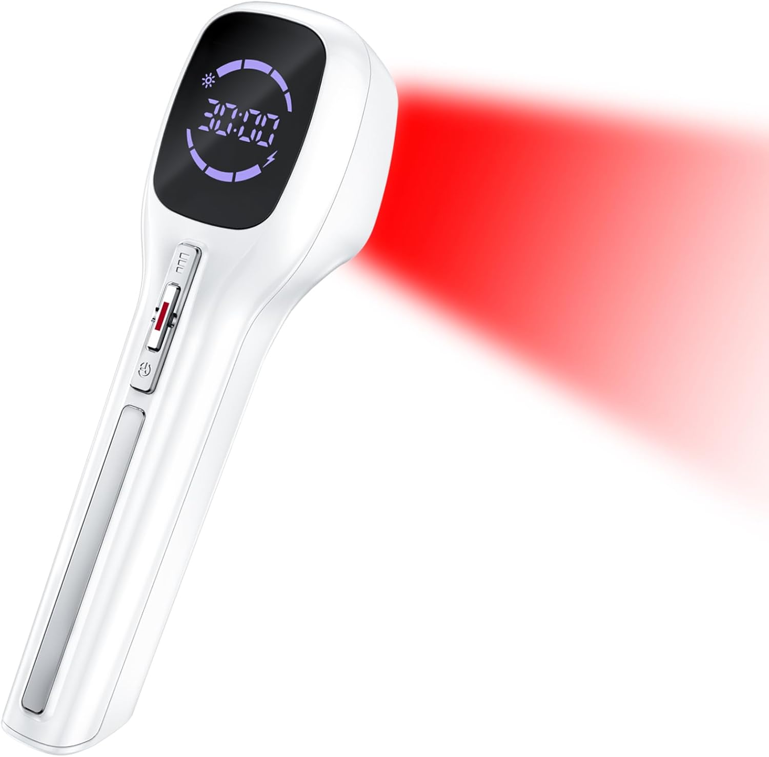 Red Light Therapy Device for Humans & Dogs, Infra Red Light Therapy for Body Pain Relief, Handheld Cold Laser Therapy Device for Joints and Muscle Pain (4x808nm + 14x650nm）