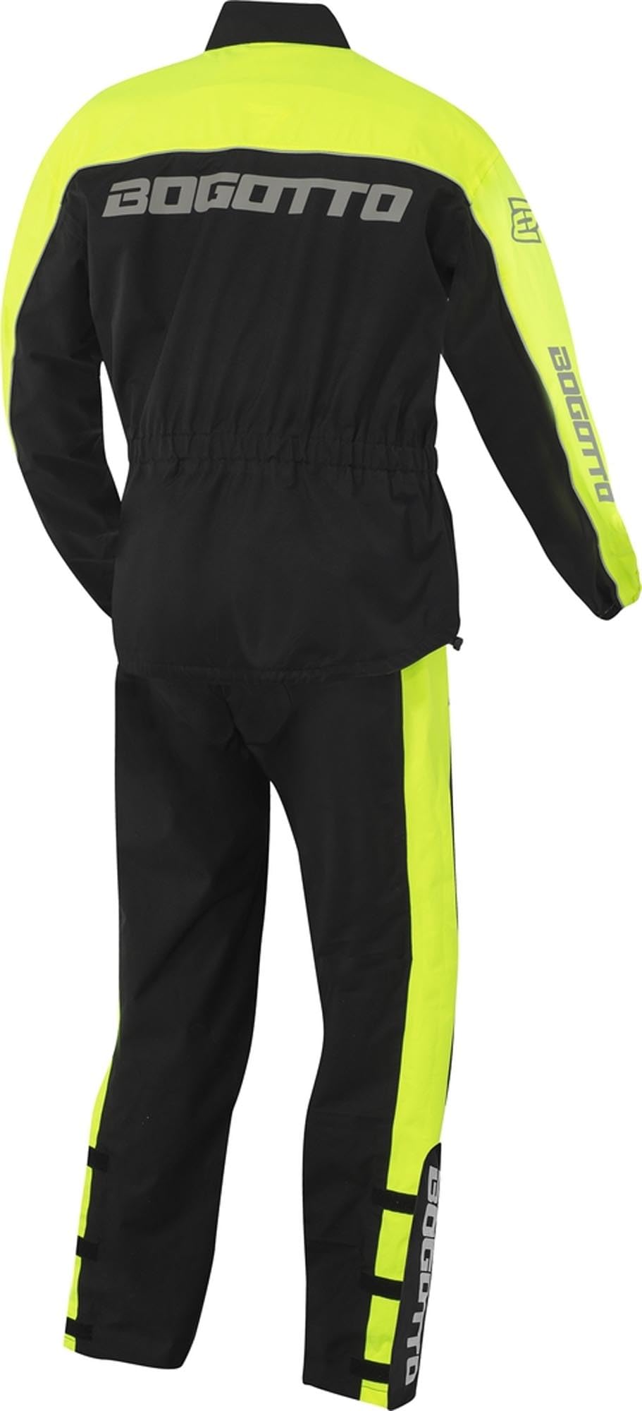 Bogotto Rain Kit 2-Teiler Motorrad Regenkombi, schwarz/gelb, M