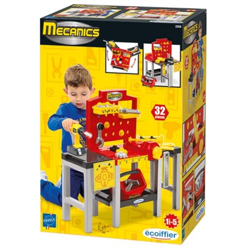 ECOIFFIER Etabli bricolage modulable 32 pièces Collection Mecanics Conseillé dès Origine France Garantie - vue 3
