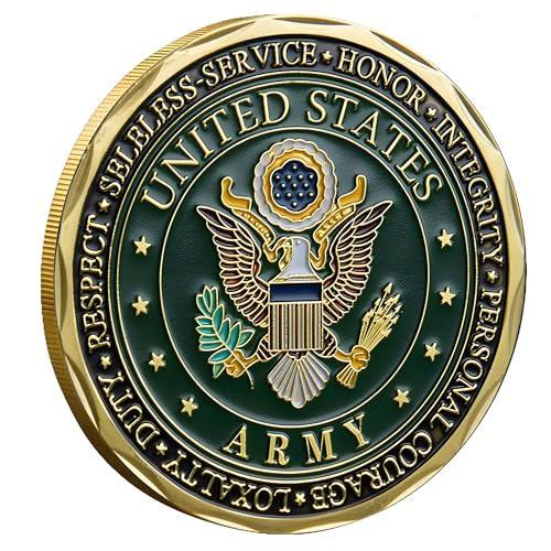 Pièce de monnaie de défi militaire plaquée or avec étui de collection pour décoration de bureau