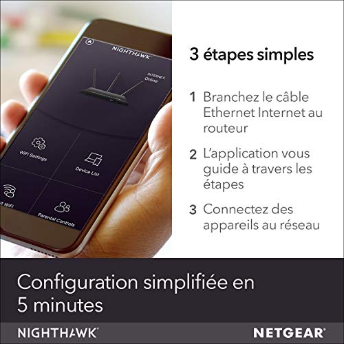 NETGEAR R7000 Routeur sans fil commutateur 4 ports 1GbE Bi bande - vue 5