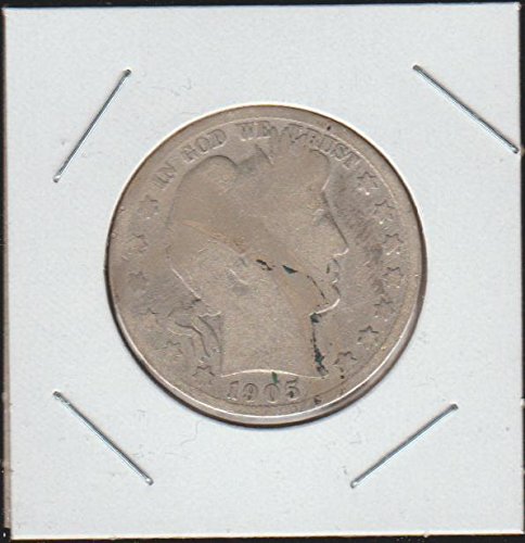 1905 S Barber or Liberty Head (1892-1915) Half Dollar About Good