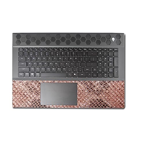 Image of MightySkins Carbon Fiber Skin Compatible with Alienware M18 R1 (2023) Full Wrap Kit - Rattler Back | Protective, Durable Textured Carbon Fiber Finish | Easy to Apply & Change Styles | Made in The USA