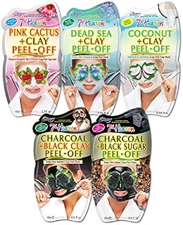 7th Heaven Clay Indulgence Face Mask Beauty Bundle - Includes 5 Peel-Off Skincare Masks to Cleanse Skin