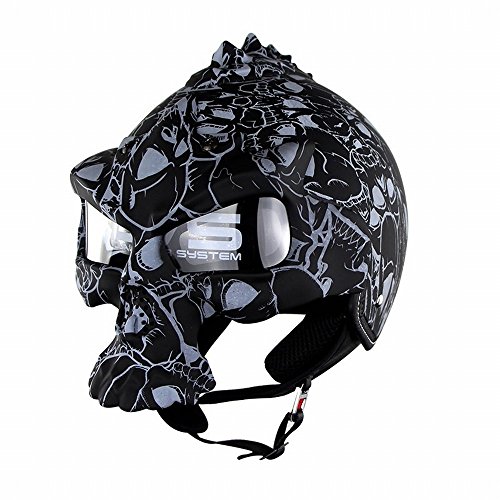 Casque moto demi-casque d'été harley GZZ pour scooter véhicule électrique L