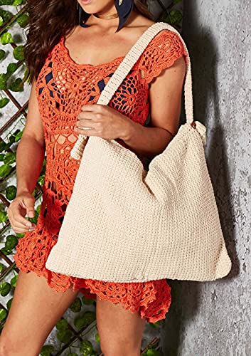 Circulo Natural Cotton Yarn - Big Ball 24.7 Oz - 100% Brazilian Virgin Cotton - Undyed - Pack Of 1 Ball - Color 20 Natural (4/8 - Worsted) #TOP5