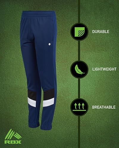 Image of RBX Boys' Sweatpants - Active Tricot Joggers Warm-Up Track Pants (2 Pack)