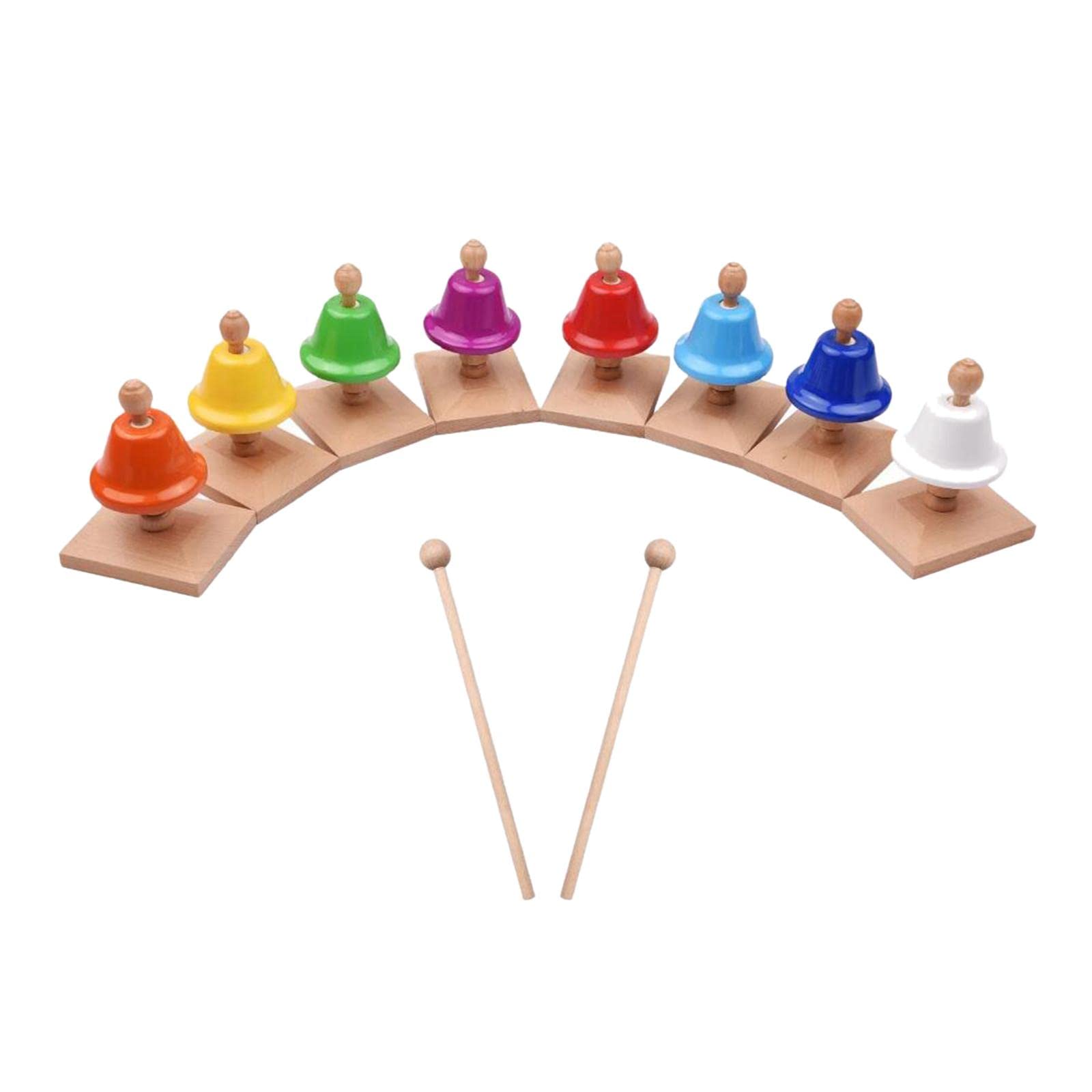 CALANDIS™ 8 Notes Diatonic Hand Bells Education Percussion Instrument Multicolor | Music & Art | Educational-picture-28