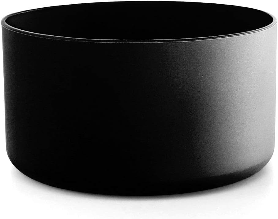 Protective Silicone Bottle Boot/Sleeve for Hydro Vacuum Flask Compatible, BPA Free Anti-Slip Bottom Cover Cap Stainless Steel Water Bottle, Dishwasher Safe (Black, 12 to 24 oz)