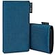 Adore June Classic Ozean-Blau Tasche kompatibel mit iPhone 13/13 Pro/iPhone12 /12 Pro Handytasche aus widerstandsfähigem Cordura Stoff mit Display Reinigungs-Effekt, Made in Europe,15.5 cm (7Zoll)