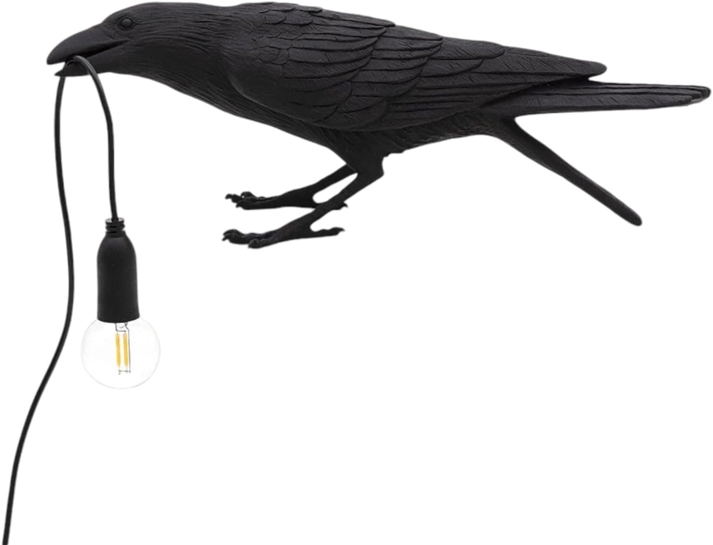 Bird Lamp Playing table lamp black crow