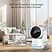 AMOROM Indoor Security Camera 360° with Pan/Tilt, Pet Dog Baby Monitor, 1080P HD Night Vision, Motion Detection, 2-Way Talk, Alexa & Google Home Compatible (2.4GHz WiFi)