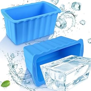 Hydream Extra grote ijsblokvormen, herbruikbare siliconen vormen, ijsblokjesvormen voor ijsbad, badkuip, ijsbad, koude dompelbak en koeler, ijsblokjesschalen voor ijsbadkoeler