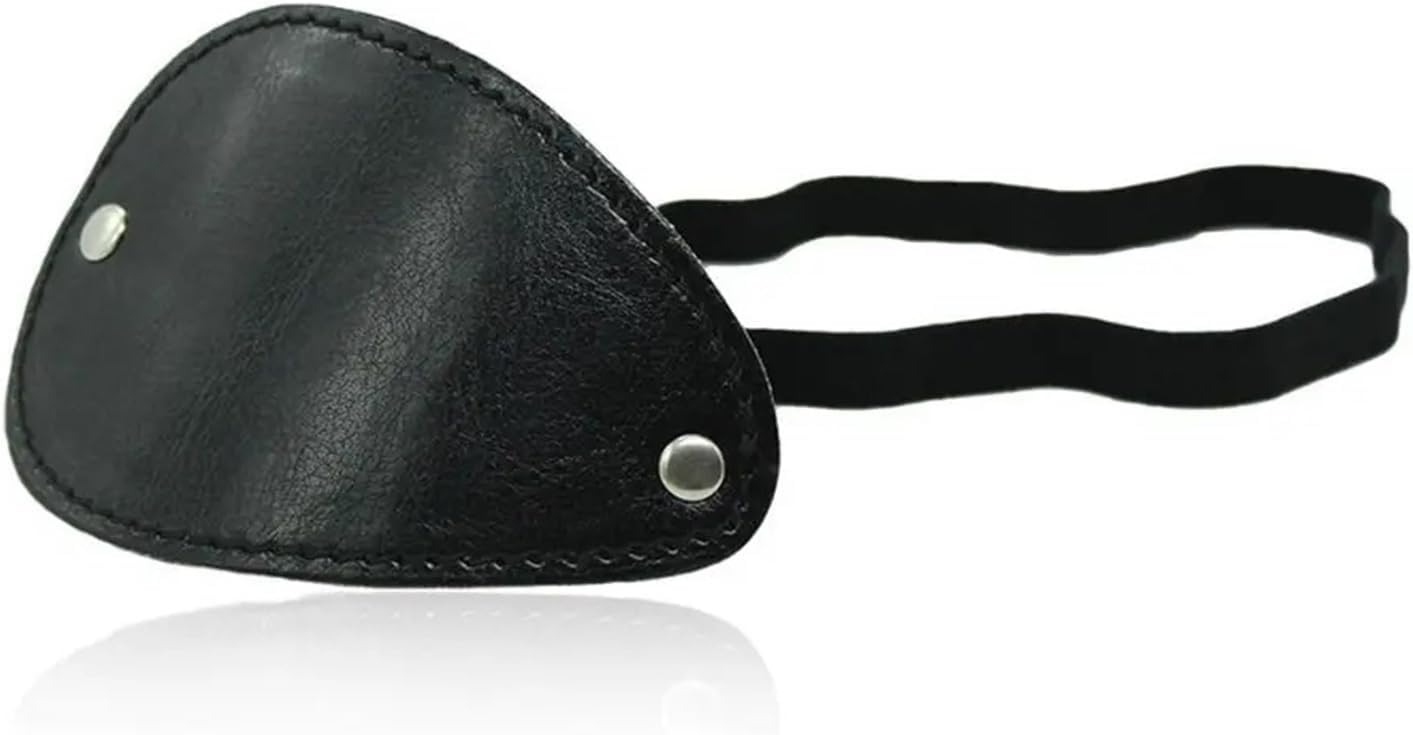 Eye Patch 15pcs Pirate Leather Eye Patch Cover Halloween Carnival One-Eyed Propr for Glasses