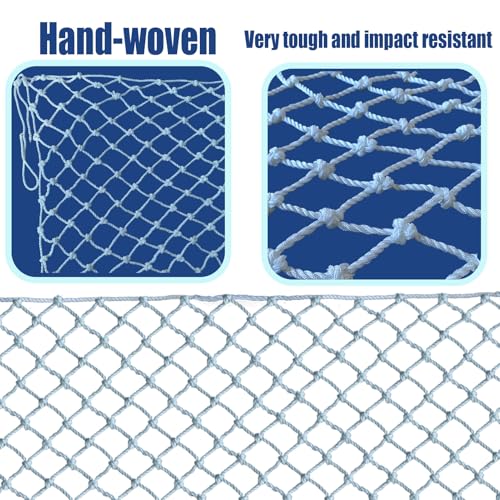 Image of Stair Safety Net for Kids Rope Net Safety Netting for Railings Suitable for Balconies, Stair, Railing, Playground, Indoor and Outdoor Decoration (4mm,2X3m)